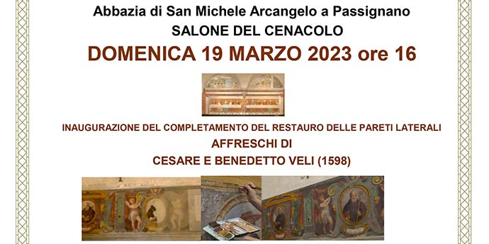Inaugurazione del restauro degli affreschi delle pareti laterali